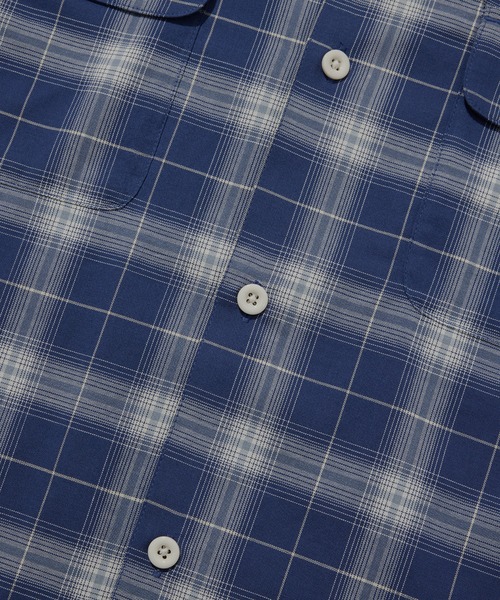 COVERNAT(カバーナット)の「OMBRE CHECK SHIRT(ポロシャツ・メンズ・ネイビー/アイボリー・X-LARGE/LARGE/MEDIUM/SMALL)」の16枚目の写真