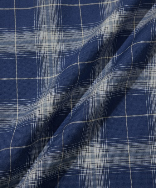 COVERNAT(カバーナット)の「OMBRE CHECK SHIRT(ポロシャツ・メンズ・ネイビー/アイボリー・X-LARGE/LARGE/MEDIUM/SMALL)」の19枚目の写真