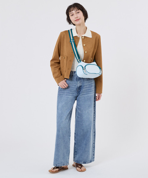 LeSportsac(レスポートサック)の「3 POCKET SHOULDER スペクテイタークリアスカイ/ティール(ショルダーバッグ・レディース・ブルー・FREE)」の3枚目の写真