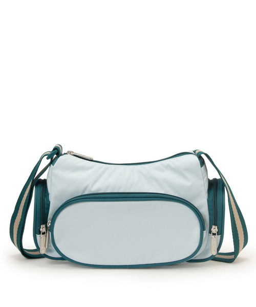 LeSportsac(レスポートサック)の「3 POCKET SHOULDER スペクテイタークリアスカイ/ティール(ショルダーバッグ・レディース・ブルー・FREE)」の4枚目の写真