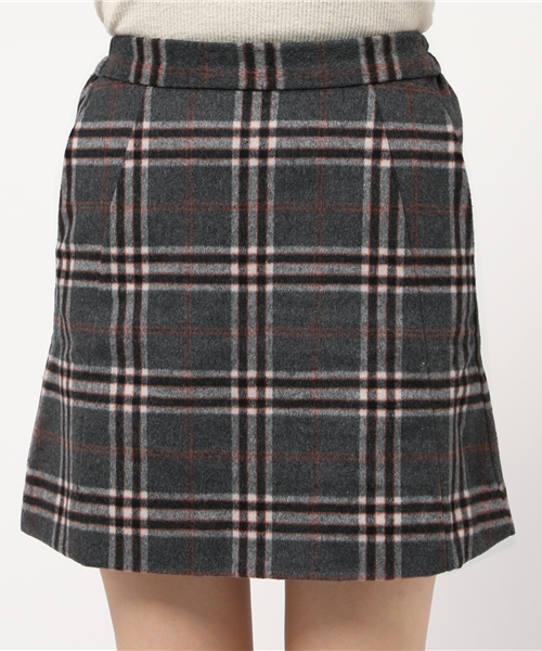 Chico（チコ）の「ボックスSK（スカート・レディース・ベージュ/グレー・FREE）」の10枚目の写真