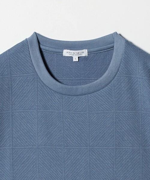 A DAY IN THE LIFE UNITED ARROWS(アデイインザライフユナイテッドアローズ)の「バウンシー タイルジャガード ジャストカットソー<A DAY IN THE LIFE>(Tシャツ/カットソー・メンズ・ホワイト/ライトブルー/ブラック・M/L/S)」の11枚目の写真