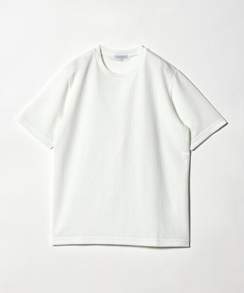 A DAY IN THE LIFE UNITED ARROWS(アデイインザライフユナイテッドアローズ)の「バウンシー タイルジャガード ジャストカットソー<A DAY IN THE LIFE>(Tシャツ/カットソー・メンズ・ホワイト/ライトブルー/ブラック・M/L/S)」の17枚目の写真