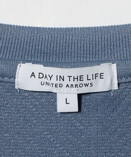A DAY IN THE LIFE UNITED ARROWS(アデイインザライフユナイテッドアローズ)の「バウンシー タイルジャガード ジャストカットソー<A DAY IN THE LIFE>(Tシャツ/カットソー・メンズ・ホワイト/ライトブルー/ブラック・M/L/S)」の20枚目の写真