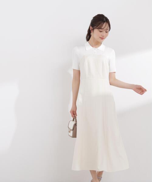 PROPORTION BODY DRESSING(プロポーションボディドレッシング)の「ポロカラードッキングワンピース / 1216140411(ワンピース・レディース・ホワイト系その他/グレー/ピンク系その他・P/S/SMALL/MEDIUM)」の5枚目の写真