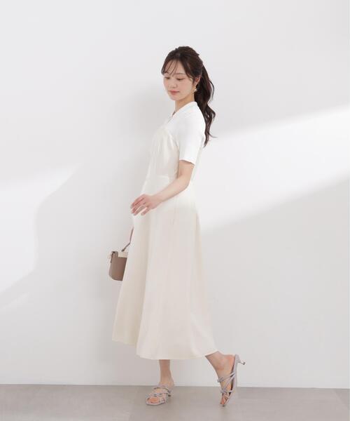 PROPORTION BODY DRESSING(プロポーションボディドレッシング)の「ポロカラードッキングワンピース / 1216140411(ワンピース・レディース・ホワイト系その他/グレー/ピンク系その他・P/S/SMALL/MEDIUM)」の9枚目の写真