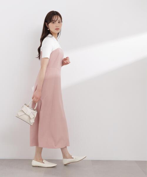 PROPORTION BODY DRESSING(プロポーションボディドレッシング)の「ポロカラードッキングワンピース / 1216140411(ワンピース・レディース・ホワイト系その他/グレー/ピンク系その他・P/S/SMALL/MEDIUM)」の15枚目の写真