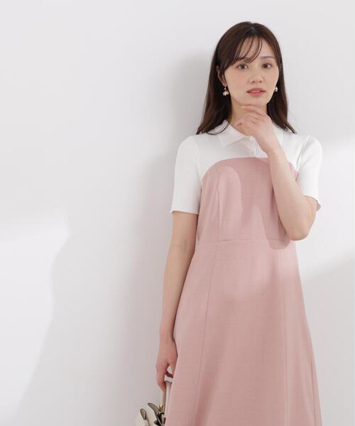 PROPORTION BODY DRESSING(プロポーションボディドレッシング)の「ポロカラードッキングワンピース / 1216140411(ワンピース・レディース・ホワイト系その他/グレー/ピンク系その他・P/S/SMALL/MEDIUM)」の17枚目の写真
