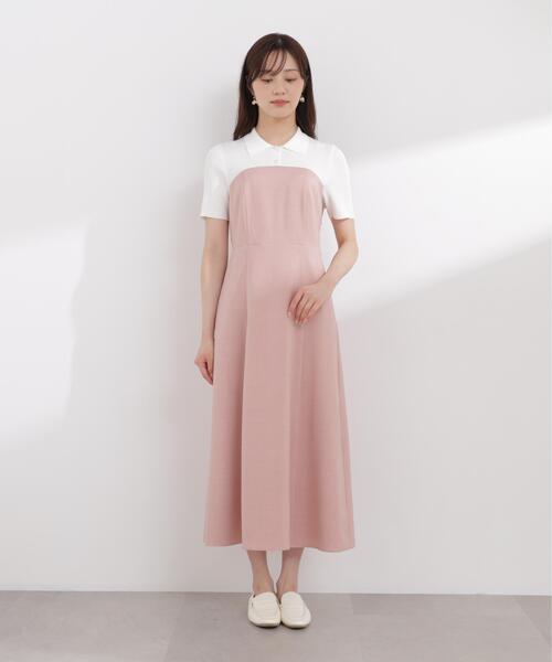 PROPORTION BODY DRESSING(プロポーションボディドレッシング)の「ポロカラードッキングワンピース / 1216140411(ワンピース・レディース・ホワイト系その他/グレー/ピンク系その他・P/S/SMALL/MEDIUM)」の19枚目の写真