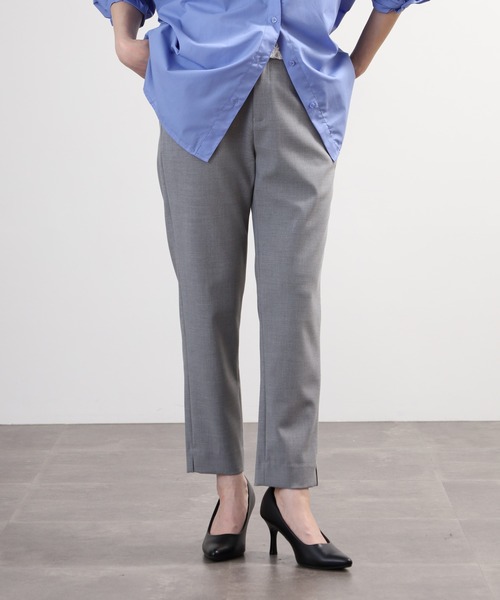 EGLANTINE(エグランティーヌ)の「EGLANTINE ストレッチテーパードパンツ(その他パンツ・レディース・ブラック/ライトベージュ/ライトグレー/キャメル・38)」の12枚目の写真
