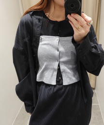 FRAMeWORK | KAYLE/ケイル HIGH GAUGE RIB DETACHABLE タンクトップ(タンクトップ)