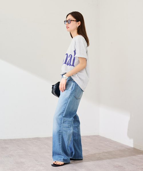 FRAMeWORK（フレームワーク）の「STUDIO ANIMALS 別注Animals Let（Tシャツ/カットソー・レディース・ネイビー/ブラウン/ライトグレー・FREE）」の5枚目の写真