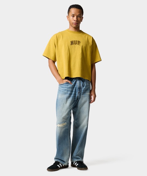 HUF(ハフ)の「CLASSIC ARCH WIDE CREW(Tシャツ/カットソー・メンズ・オフホワイト/イエロー/ブラック・S/XL/M/L)」の19枚目の写真