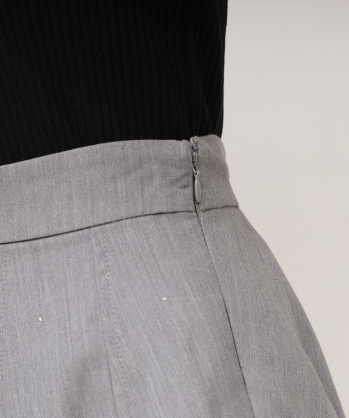 ROYAL PARTY（ロイヤルパーティー）の「ラインストーンタックプリーツミニスカパン（その他パンツ・レディース・グレー/ブラック/ピンク・FREE）」の14枚目の写真