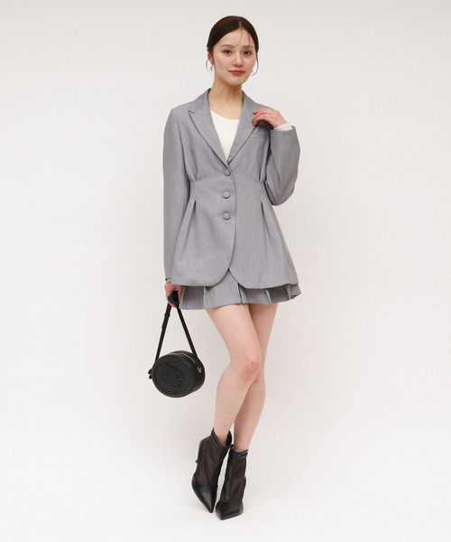 ROYAL PARTY（ロイヤルパーティー）の「ラインストーンタックプリーツミニスカパン（その他パンツ・レディース・グレー/ブラック/ピンク・FREE）」の16枚目の写真