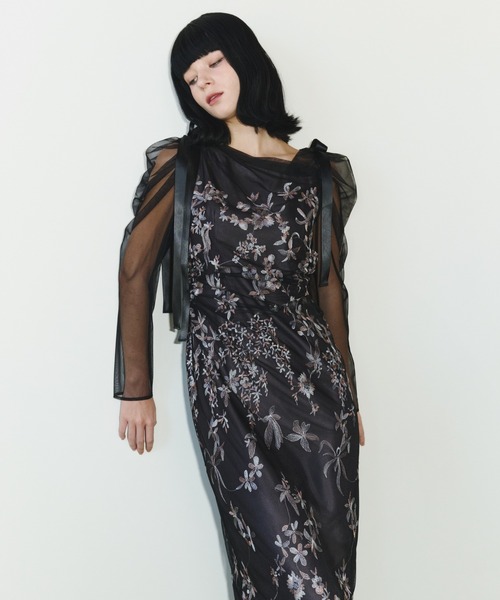 ANDRESD(アンドレスド)の「オーロラグラデーションドレス / aurora gradation dress(ドレス・レディース・ミント/ベージュ/ブルー/ブラック・L/M/S)」の15枚目の写真