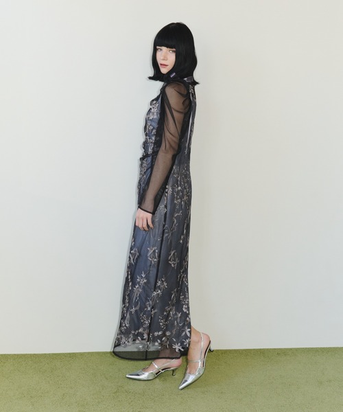 ANDRESD(アンドレスド)の「オーロラグラデーションドレス / aurora gradation dress(ドレス・レディース・ミント/ベージュ/ブルー/ブラック・L/M/S)」の9枚目の写真