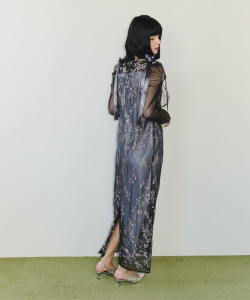 ANDRESD(アンドレスド)の「オーロラグラデーションドレス / aurora gradation dress(ドレス・レディース・ミント/ベージュ/ブルー/ブラック・L/M/S)」の6枚目の写真