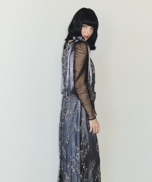 ANDRESD(アンドレスド)の「オーロラグラデーションドレス / aurora gradation dress(ドレス・レディース・ミント/ベージュ/ブルー/ブラック・L/M/S)」の10枚目の写真