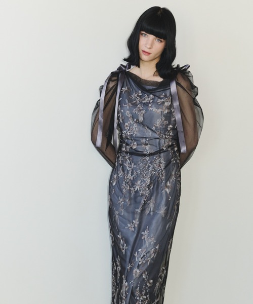 ANDRESD(アンドレスド)の「オーロラグラデーションドレス / aurora gradation dress(ドレス・レディース・ミント/ベージュ/ブルー/ブラック・L/M/S)」の11枚目の写真