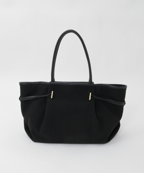 Tiara(ティアラ)の「【SOME WHERE STUDIO/サムウェア ステュディオ】トートバッグ(S-016 FOLIA-L)(トートバッグ・レディース・アイボリー/ブラック・FREE)」の1枚目の写真