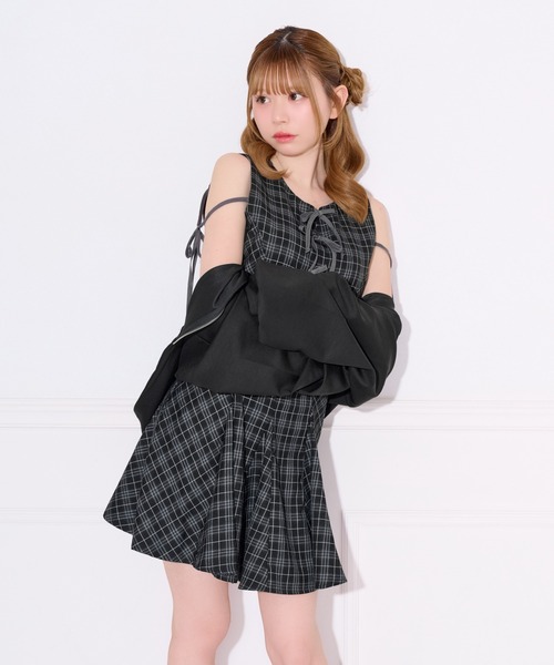 apres jour(アプレジュール)の「リボンデザインミニワンピース(ワンピース・レディース・ブラウン系その他/グレー/ブラック系その他・SMALL/MEDIUM/X-LARGE)」の5枚目の写真