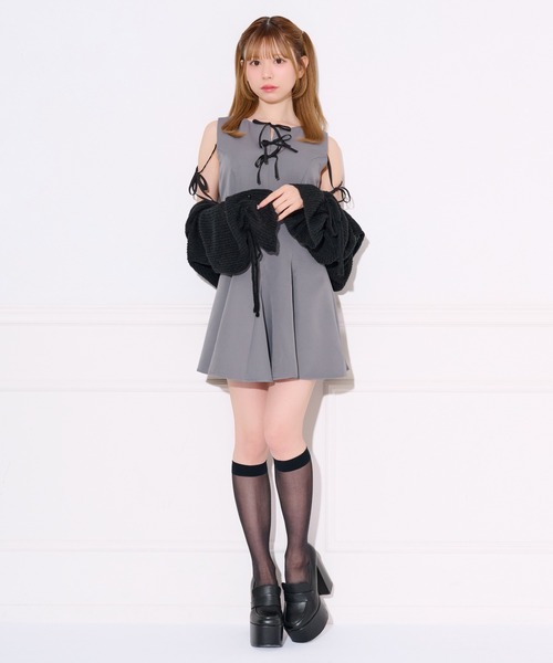 apres jour(アプレジュール)の「リボンデザインミニワンピース(ワンピース・レディース・ブラウン系その他/グレー/ブラック系その他・SMALL/MEDIUM/X-LARGE)」の12枚目の写真