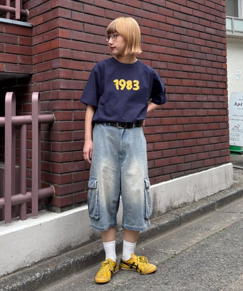 CIAOPANIC TYPY（チャオパニックティピー）の「【UNISEX】デニムハーフカーゴパンツ（その他パンツ・レディース・ブラック/サックスブルー・LARGE/MEDIUM）」の5枚目の写真