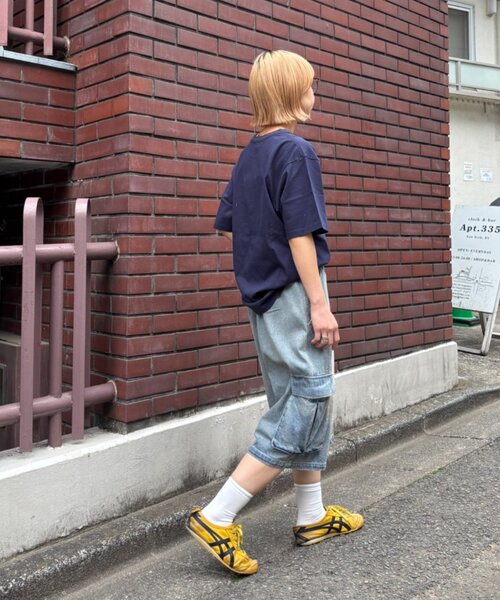 CIAOPANIC TYPY（チャオパニックティピー）の「【UNISEX】デニムハーフカーゴパンツ（その他パンツ・レディース・ブラック/サックスブルー・LARGE/MEDIUM）」の11枚目の写真