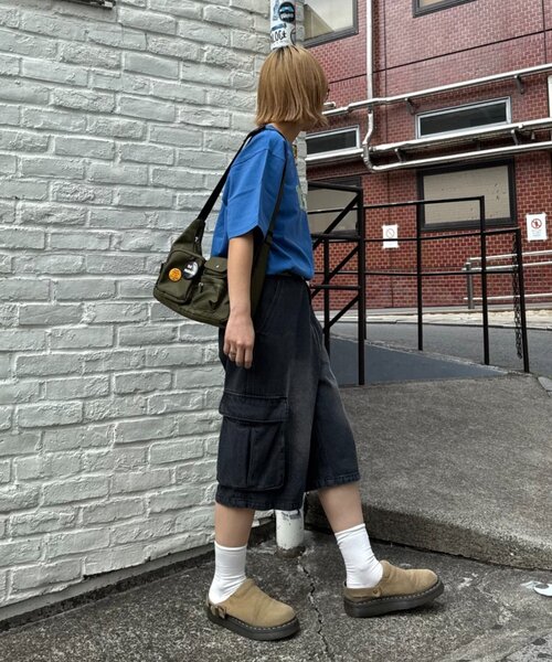 CIAOPANIC TYPY（チャオパニックティピー）の「【UNISEX】デニムハーフカーゴパンツ（その他パンツ・レディース・ブラック/サックスブルー・LARGE/MEDIUM）」の20枚目の写真