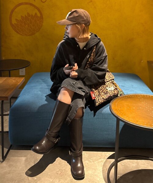 CIAOPANIC TYPY（チャオパニックティピー）の「【UNISEX】デニムハーフカーゴパンツ（その他パンツ・レディース・ブラック/サックスブルー・LARGE/MEDIUM）」の21枚目の写真