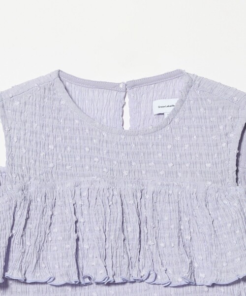 green label relaxing（グリーンレーベルリラクシング）の「【COOL CHIC GIRLS STYLE】ラッフルショートスリーブ / キッズ  120cm-160cm（シャツ/ブラウス・キッズ・ホワイト/ライラック・150cm/120cm/160cm/130cm/140cm）」の11枚目の写真