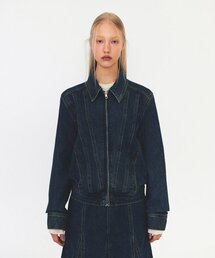 DIAGONAL（ダイアゴナル）の「LINE DENIM JACKET (blue)（デニムジャケット）」