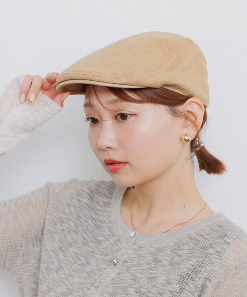 RETRO GIRL（レトロガール）の「ハンチング（ハンチング/ベレー帽・レディース・ブラック系その他/ベージュ/ブラック・ONE SIZE）」の3枚目の写真