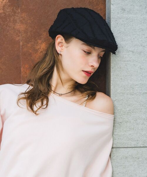 RETRO GIRL（レトロガール）の「ハンチング（ハンチング/ベレー帽・レディース・ブラック系その他/ベージュ/ブラック・ONE SIZE）」の8枚目の写真
