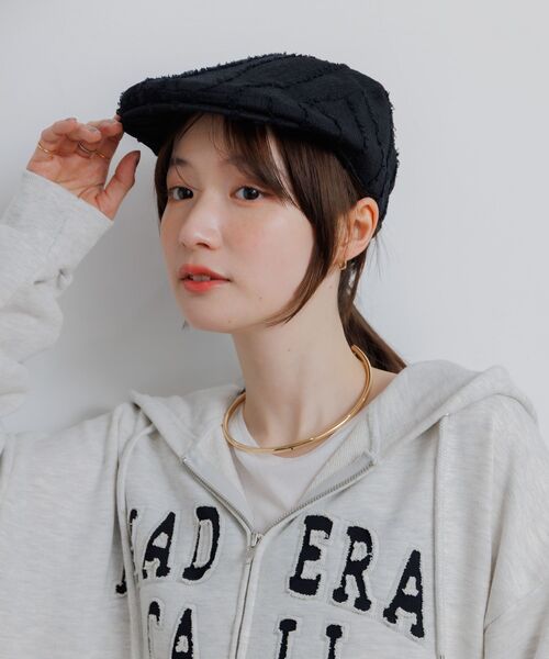 RETRO GIRL（レトロガール）の「ハンチング（ハンチング/ベレー帽・レディース・ブラック系その他/ベージュ/ブラック・ONE SIZE）」の10枚目の写真