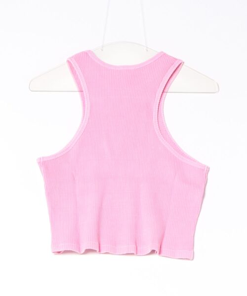 ROXY(ロキシー)の「ROXY/ロキシー タンクトップ クロップド丈 ショート丈 RHYTHM フラワーカットアウトタンクトップ RDK262043(タンクトップ・レディース・インディゴブルー/ピンク/オレンジ・L/M)」の14枚目の写真