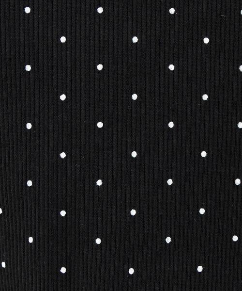 INGNI(イング)の「【WEB限定】レース出しリボン付ドット半袖リブトップス(Tシャツ/カットソー・レディース・ブラック×ホワイト/ホワイト×ブラック・M)」の20枚目の写真