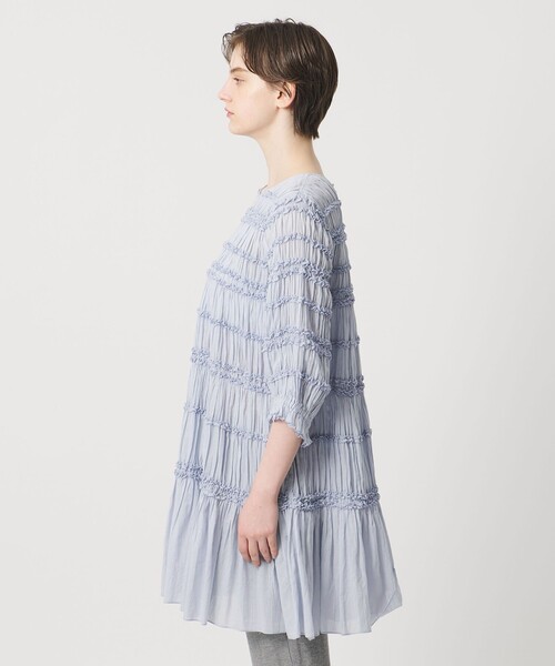 Pheeta(フィータ)の「【一部別注】<Pheeta>Billie チュニックブラウス / 015C-40(シャツ/ブラウス・レディース・ライラック/ダークブラウン/ライトブルー/ネイビー/ホワイト・FREE)」の14枚目の写真