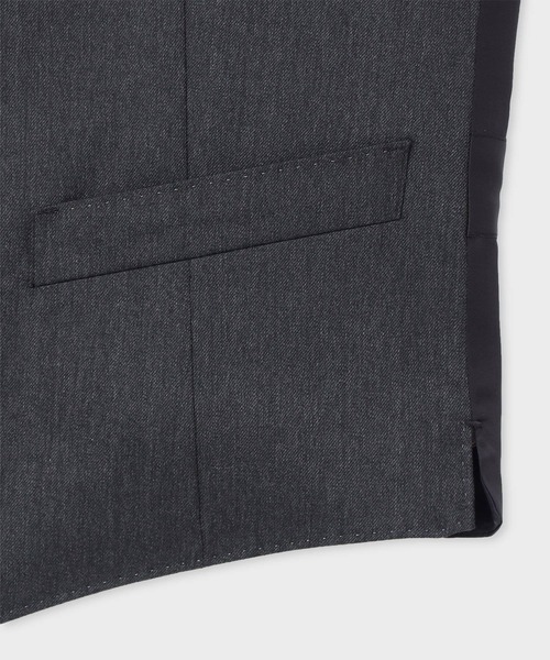 Paul Smith(ポールスミス)の「ファインメリノツイル 6Bベスト / 553004 790NN(スーツベスト・メンズ・ダークグレー/ブラック・LARGE/MEDIUM/L2/X-LARGE)」の4枚目の写真