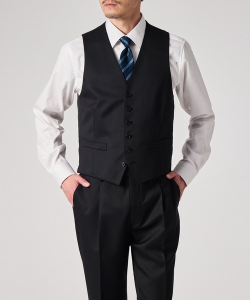 Paul Smith(ポールスミス)の「ファインメリノツイル 6Bベスト / 553004 790NN(スーツベスト・メンズ・ダークグレー/ブラック・LARGE/MEDIUM/L2/X-LARGE)」の7枚目の写真