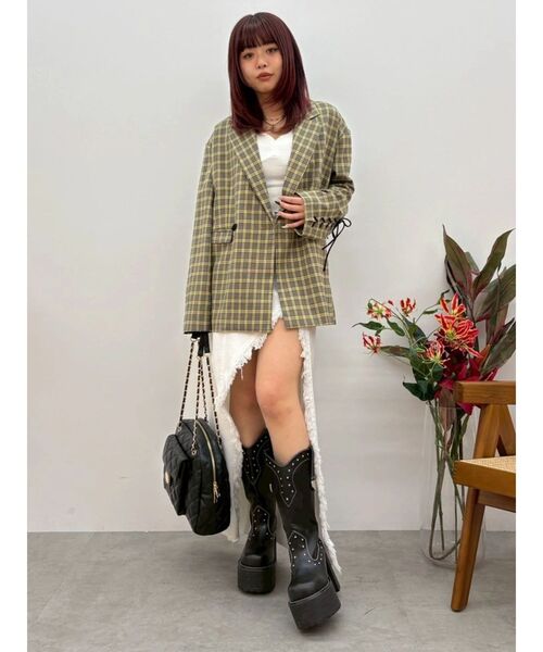 EVRIS(エヴリス)の「ホルターネックデニムロングワンピース 夏服(ワンピース・レディース・ホワイト/ブルー/インディゴブルー・MEDIUM/SMALL)」の12枚目の写真