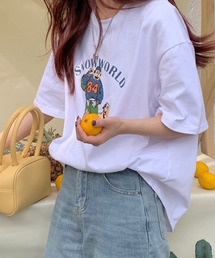 イラストプリント半袖Tシャツ