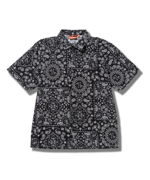 COOKMAN(クックマン)の「Cookman クックマン ワークシャツ Work Shirts Short Sleeve Light Leopard Beige(シャツ/ブラウス・メンズ・ベージュ/ブラック・MEDIUM/LARGE)」の3枚目の写真