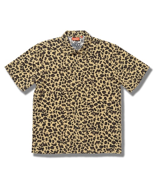 COOKMAN(クックマン)の「Cookman クックマン ワークシャツ Work Shirts Short Sleeve Light Leopard Beige(シャツ/ブラウス・メンズ・ベージュ/ブラック・MEDIUM/LARGE)」の5枚目の写真