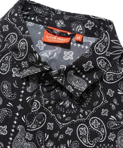 COOKMAN(クックマン)の「Cookman クックマン ワークシャツ Work Shirts Short Sleeve Light Leopard Beige(シャツ/ブラウス・メンズ・ベージュ/ブラック・MEDIUM/LARGE)」の7枚目の写真