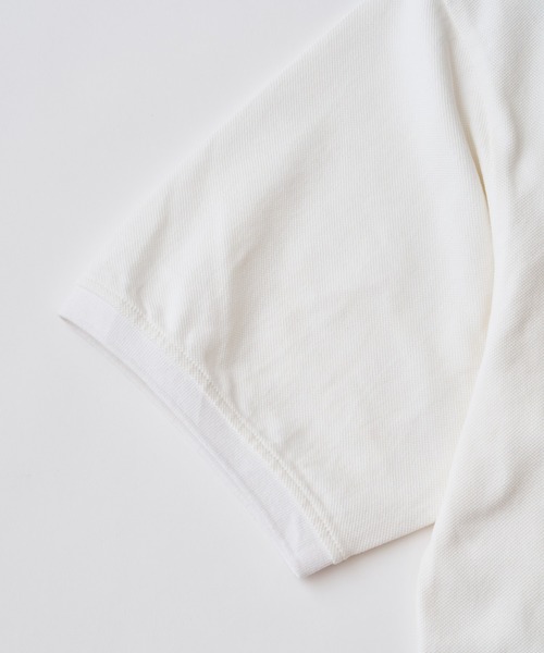 ADAM PATEK(アダムパテック)の「ADAMPATEK/BITE APPLE patch polo shirt/鹿の子ポロシャツ(AP2614028)(ポロシャツ・レディース・ホワイト/グレー/ブラック・2/1)」の6枚目の写真