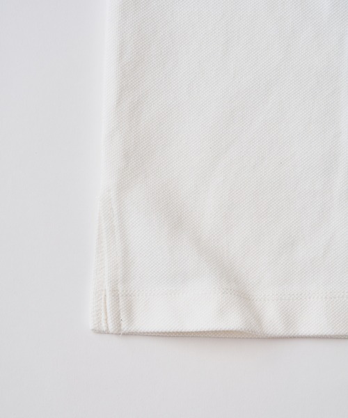 ADAM PATEK(アダムパテック)の「ADAMPATEK/BITE APPLE patch polo shirt/鹿の子ポロシャツ(AP2614028)(ポロシャツ・レディース・ホワイト/グレー/ブラック・2/1)」の7枚目の写真