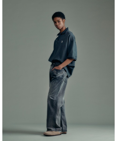ADAM PATEK(アダムパテック)の「ADAMPATEK/BITE APPLE patch polo shirt/鹿の子ポロシャツ(AP2614028)(ポロシャツ・レディース・ホワイト/グレー/ブラック・2/1)」の14枚目の写真
