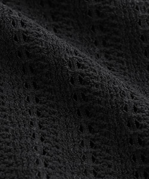 NANO universe(ナノユニバース)の「カットジャガードドロストヘムトップス(Tシャツ/カットソー・レディース・ブラック/アイボリー/ベージュ・FREE)」の12枚目の写真